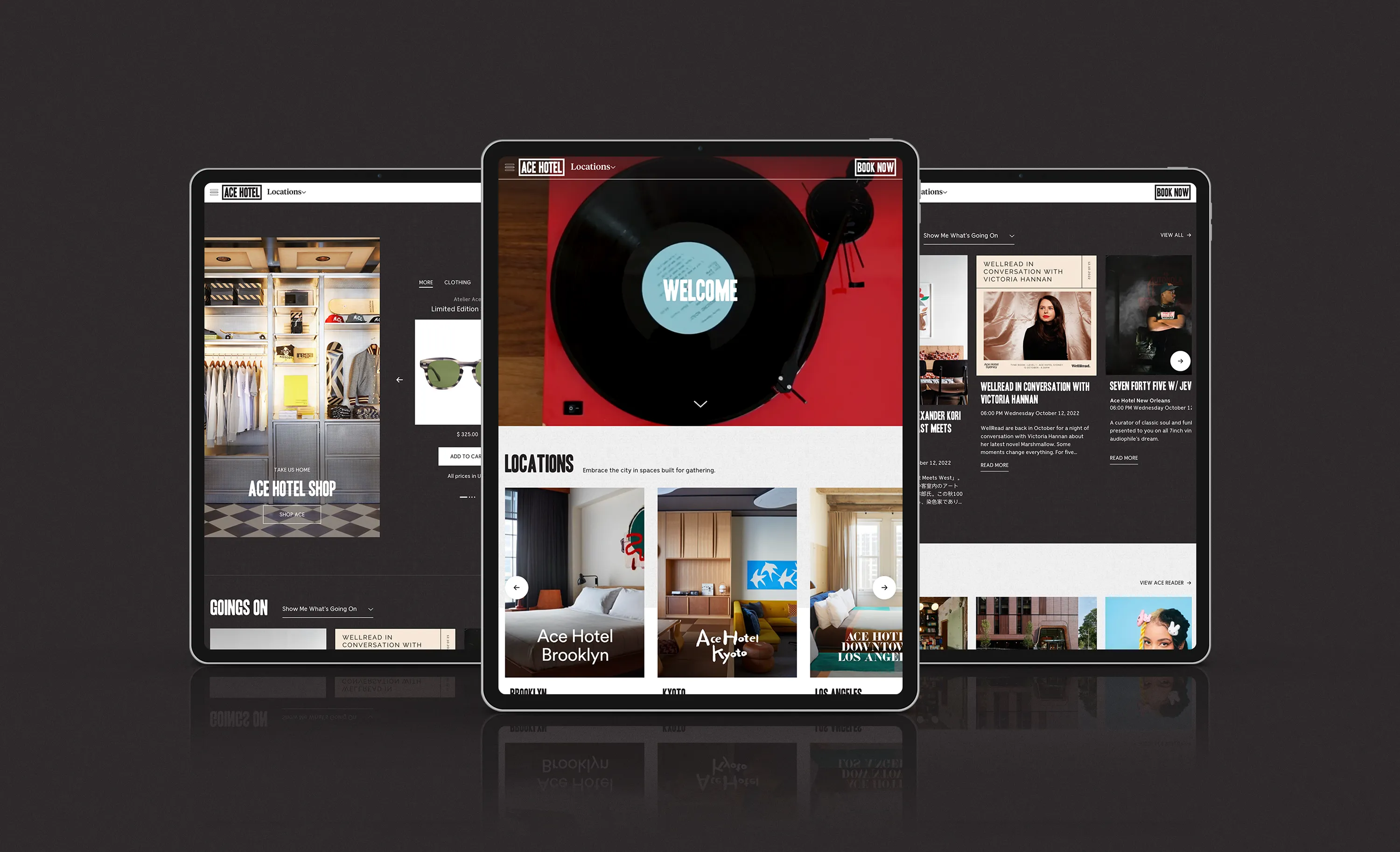 Ace Hotel homepage