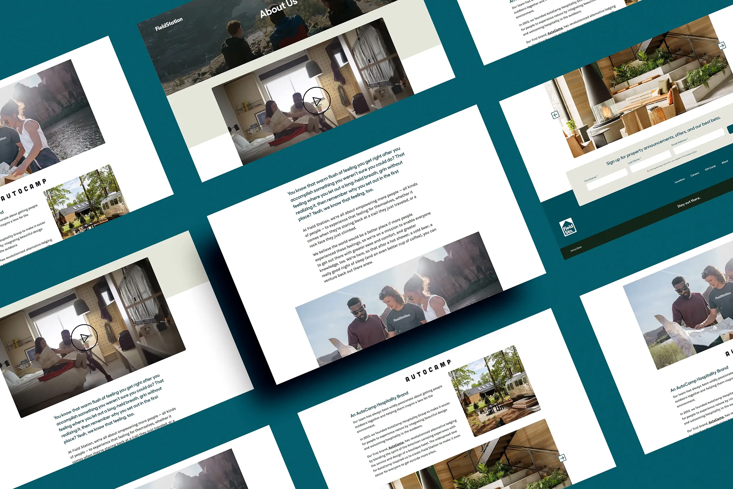 Field Station internal pages