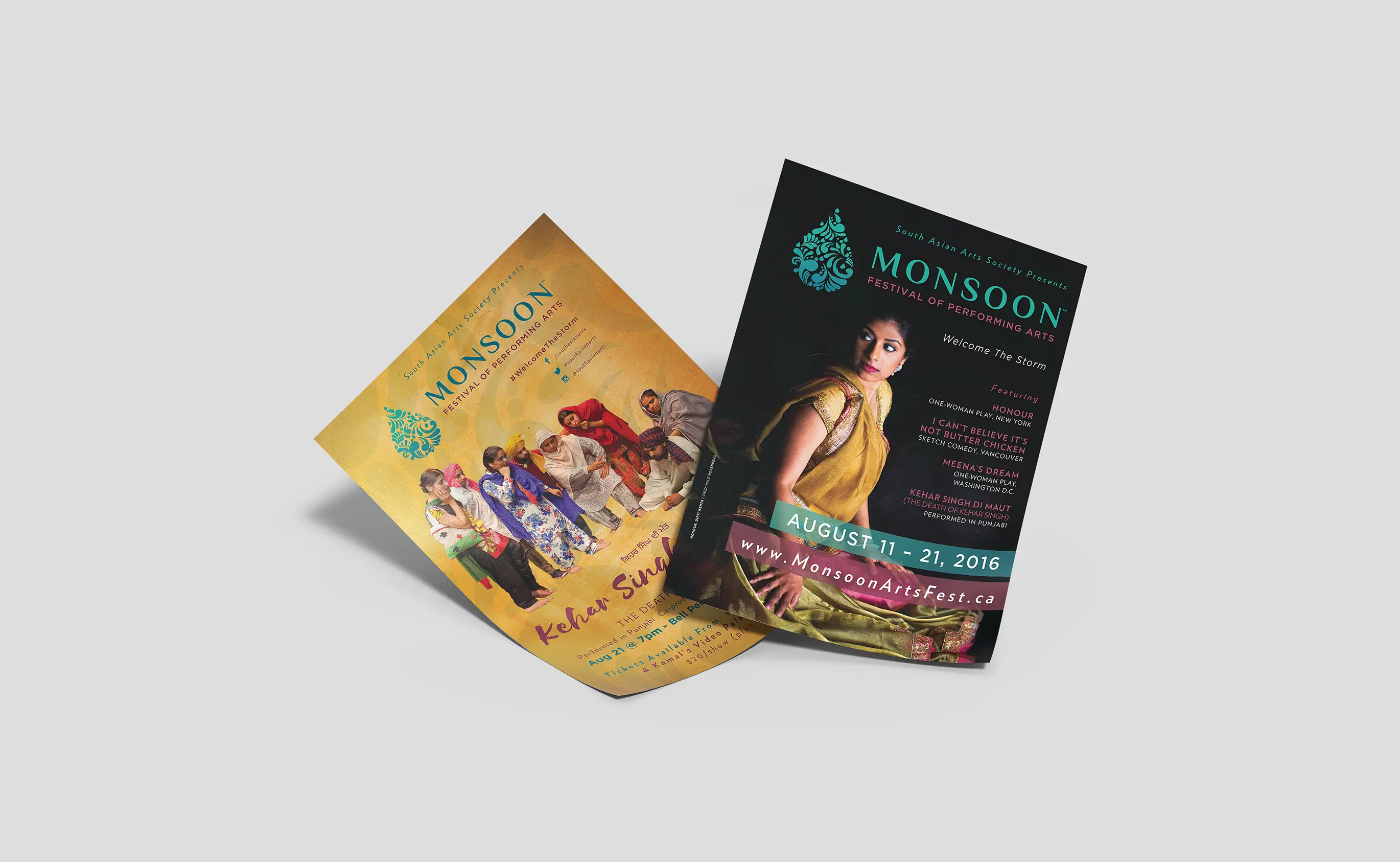 Monsoon festival poster series