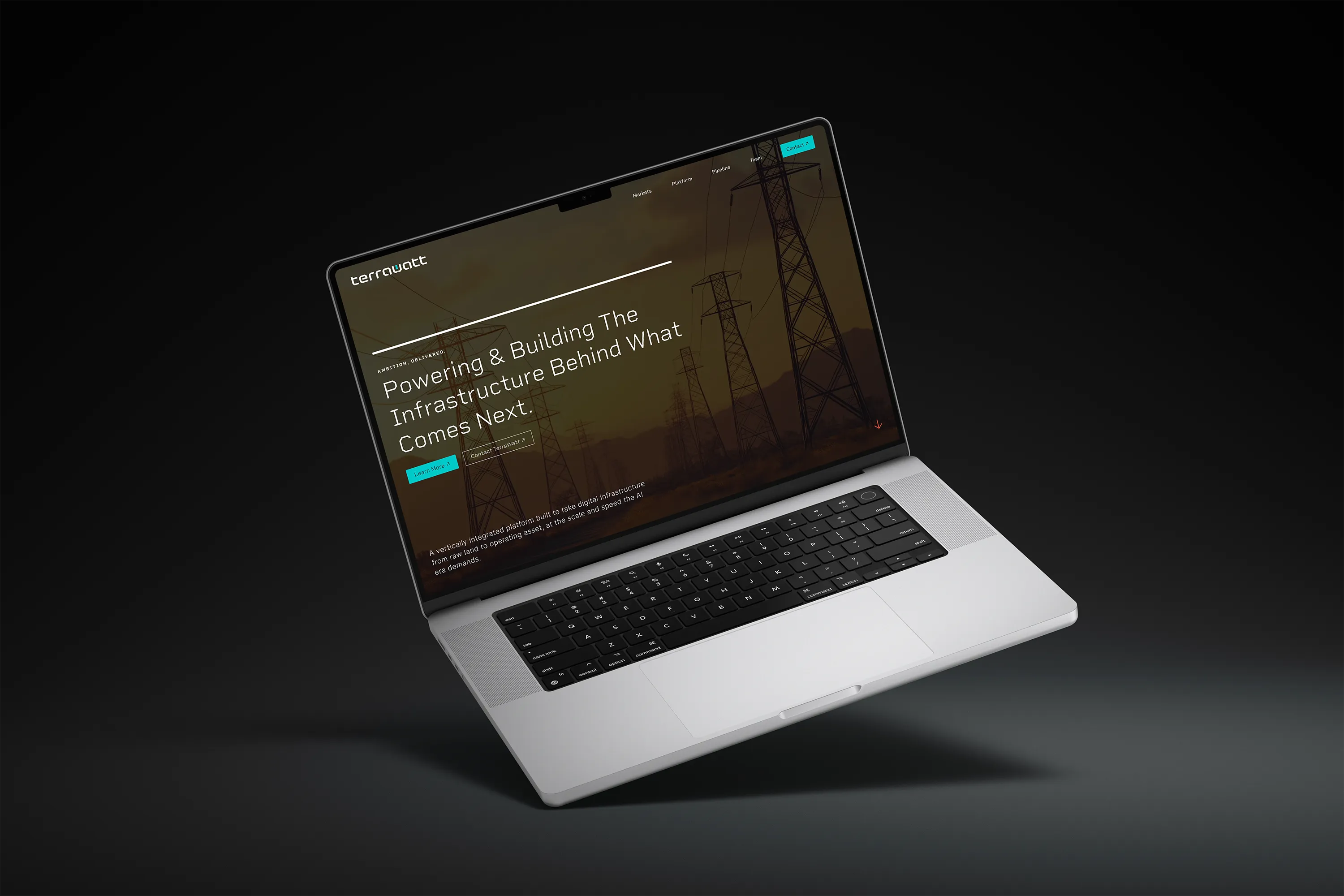 The TerraWatt website homepage