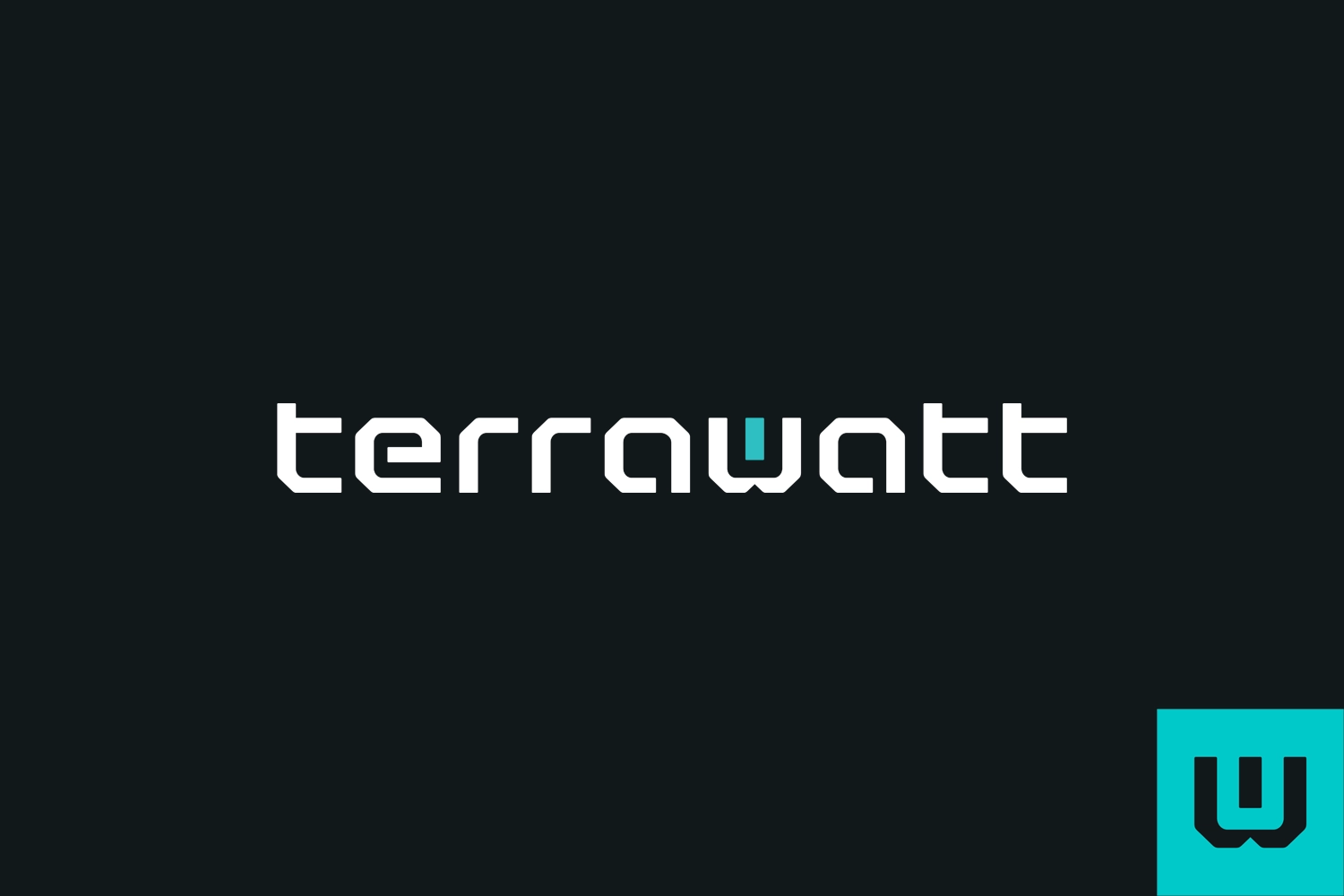 The TerraWatt logo lockup on a dark background