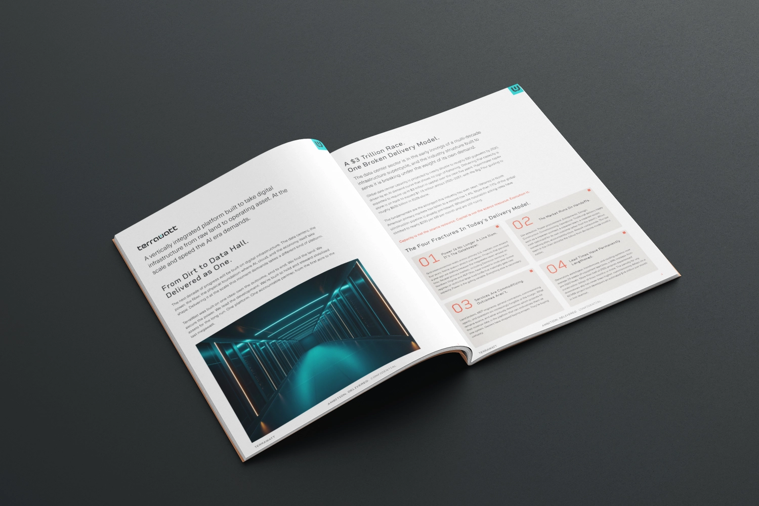 An open spread from the TerraWatt platform narrative document